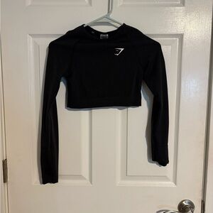 Gym shark cropped long sleeve